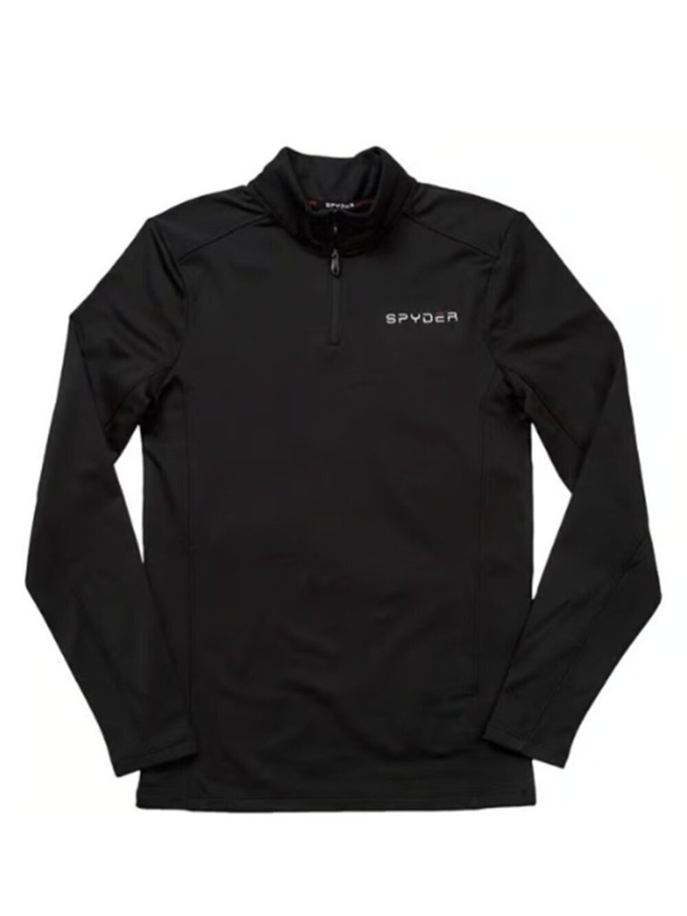 Spyder Men's Long Sleeve 1/4 Zip Block Performance Active Pullover Shirt Size M